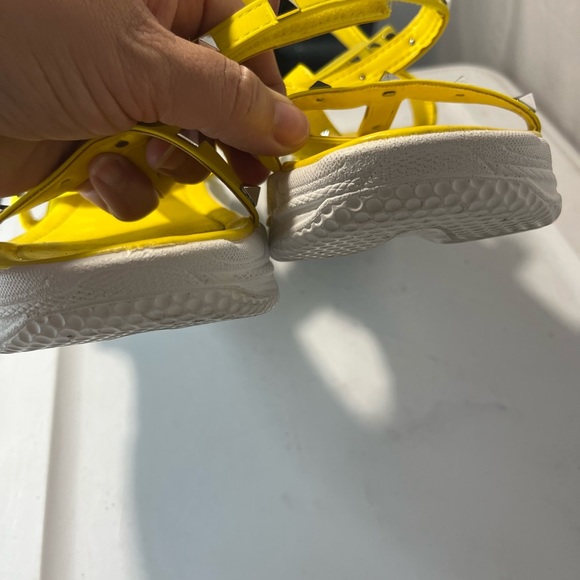 Liliana | Yellow | platform studded ankle strap sandal | Size 10 - Picture 9 of 9